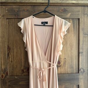 Lulus Blush Wrap Dress